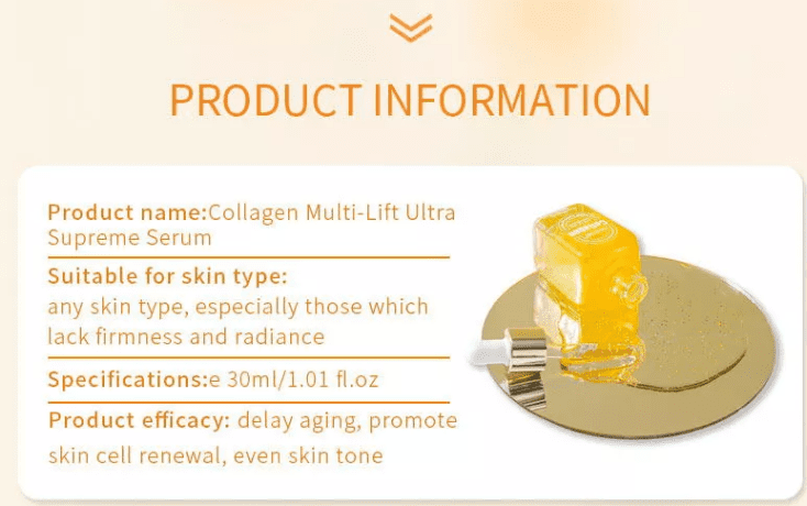 Collagen Multi-lift Ultra Supreme Face Serum (50ml) - Image 7